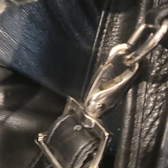 Jack Georges Black Leather Briefcase
